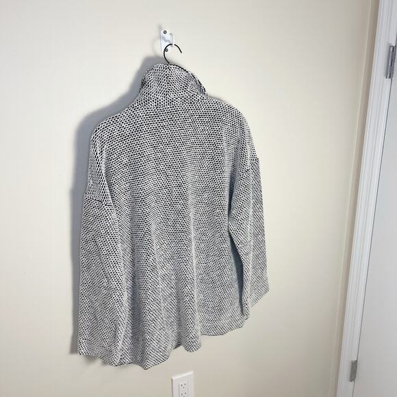 NWT Marine Layer Birdseye Knit Blazer Cardigan Size X-Large Black White Neutral - Picture 10 of 11